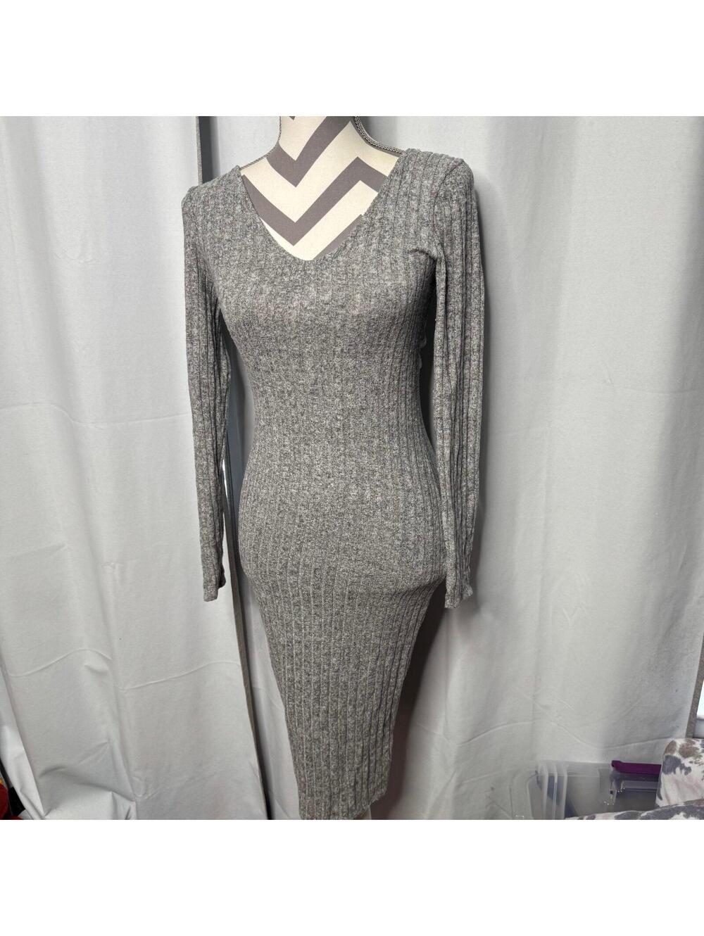 For The Thrill Of It Midi Dress - Heather Grey